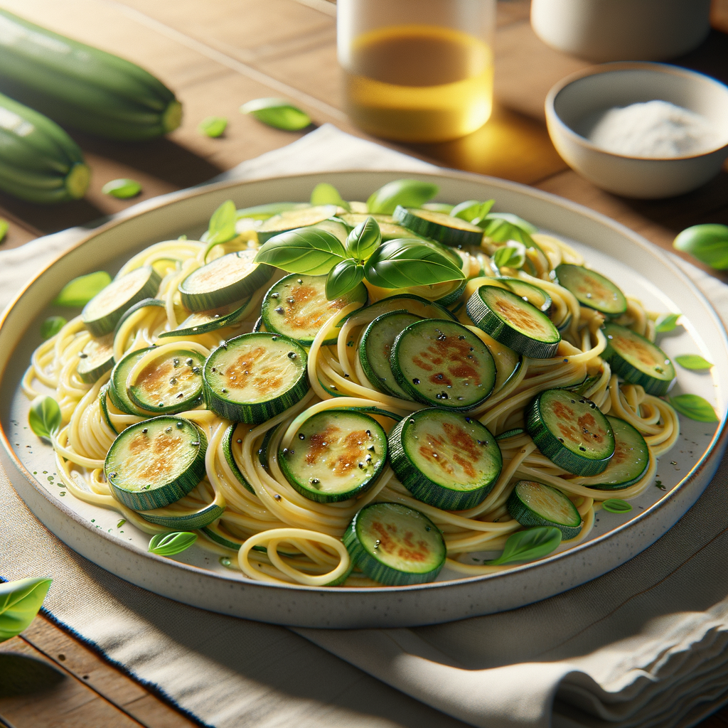 Courgettes spaghetti au beurre