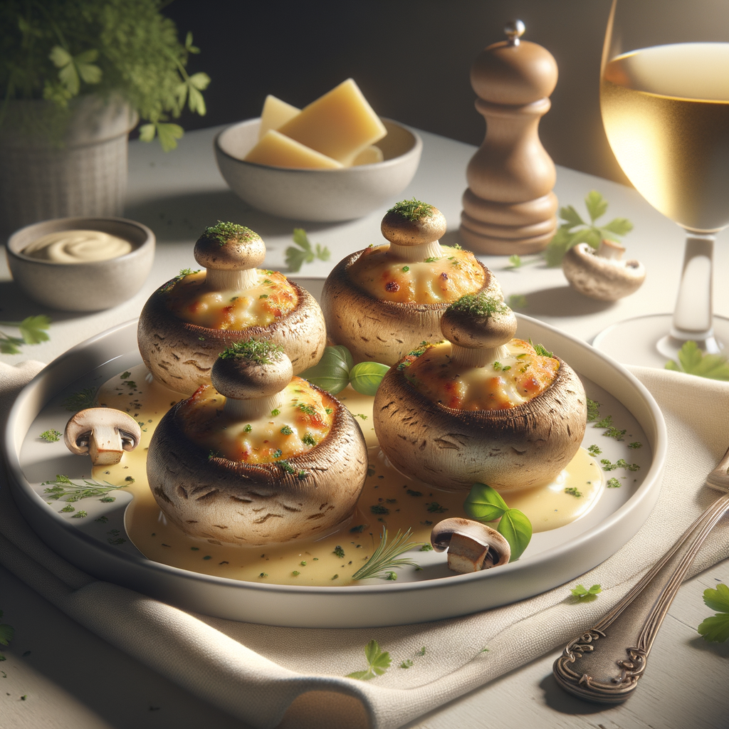 Champignons farcis au fromage
