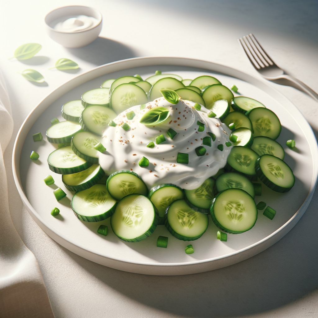 Salade de concombre au yaourt